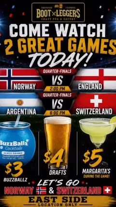 Game day at Bootleggers — FIFA on the big screens