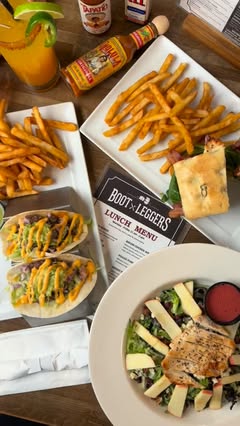 Bootleggers lunch — served daily 11am to 3pm